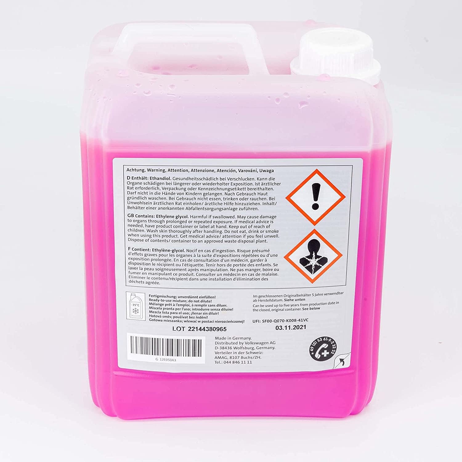 Antigel diluat Volkswagen G12 Evo 5L VAG - G12E050A3