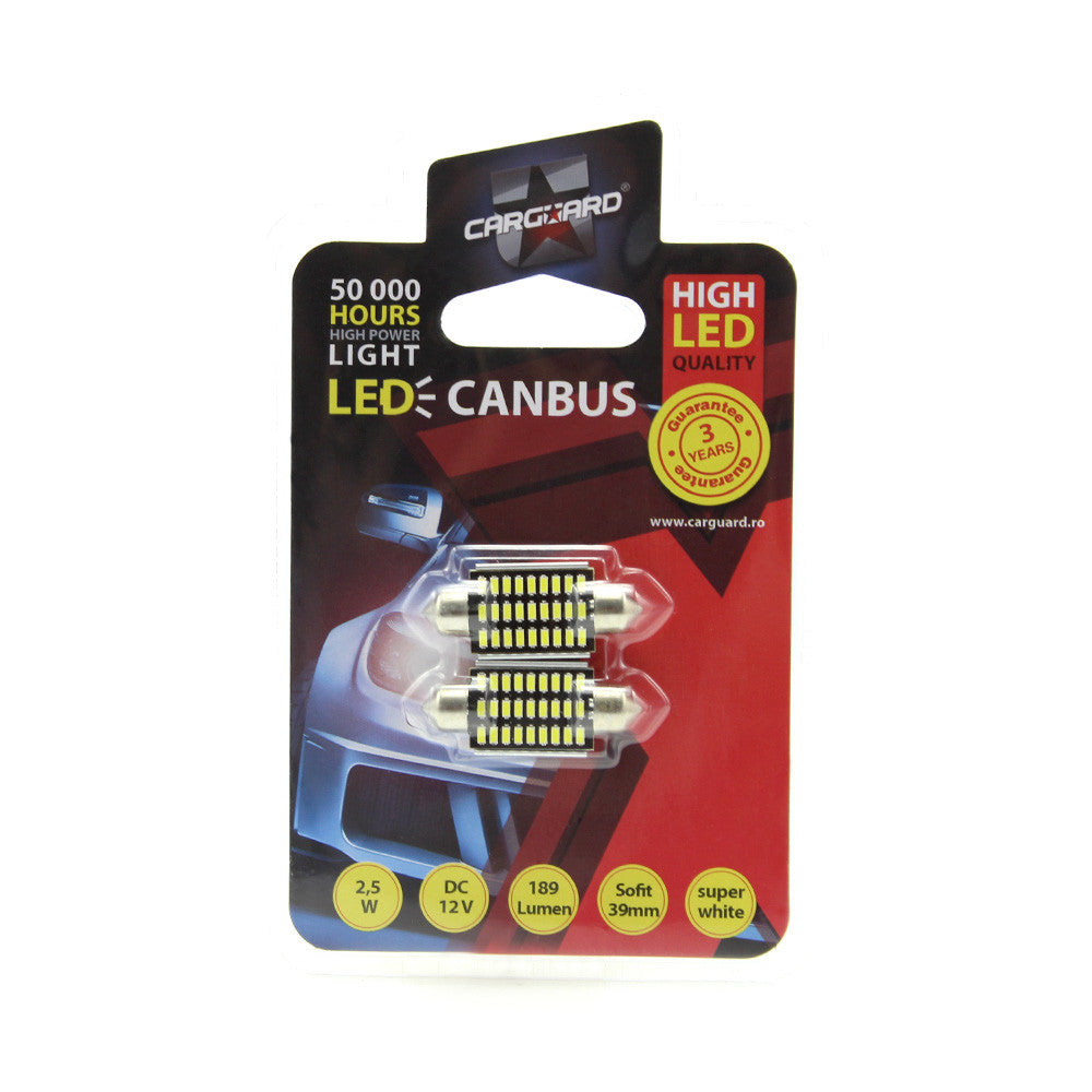 Bec MTR C5W 12V 2.5W Set 2 buc Carguard - CAN118