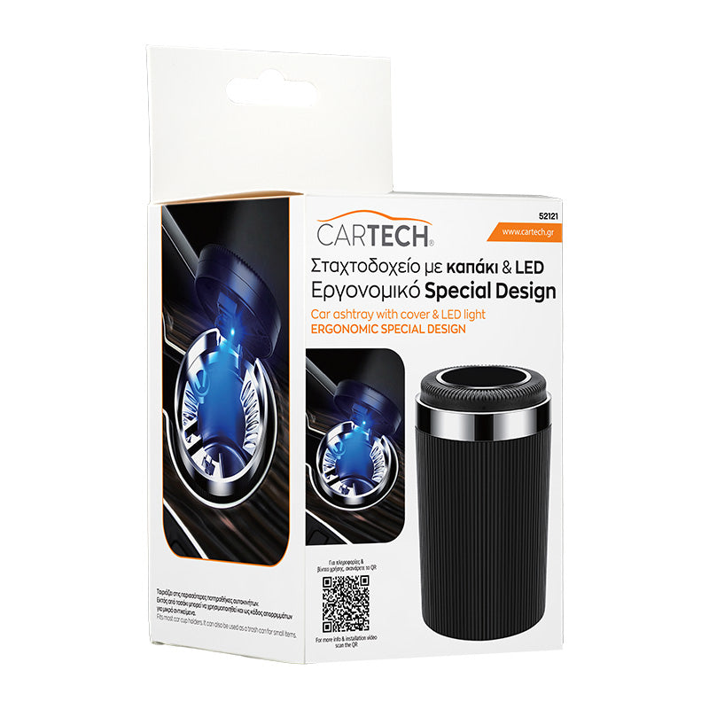 Scrumiera auto cu LED Premium Cartech - 52121