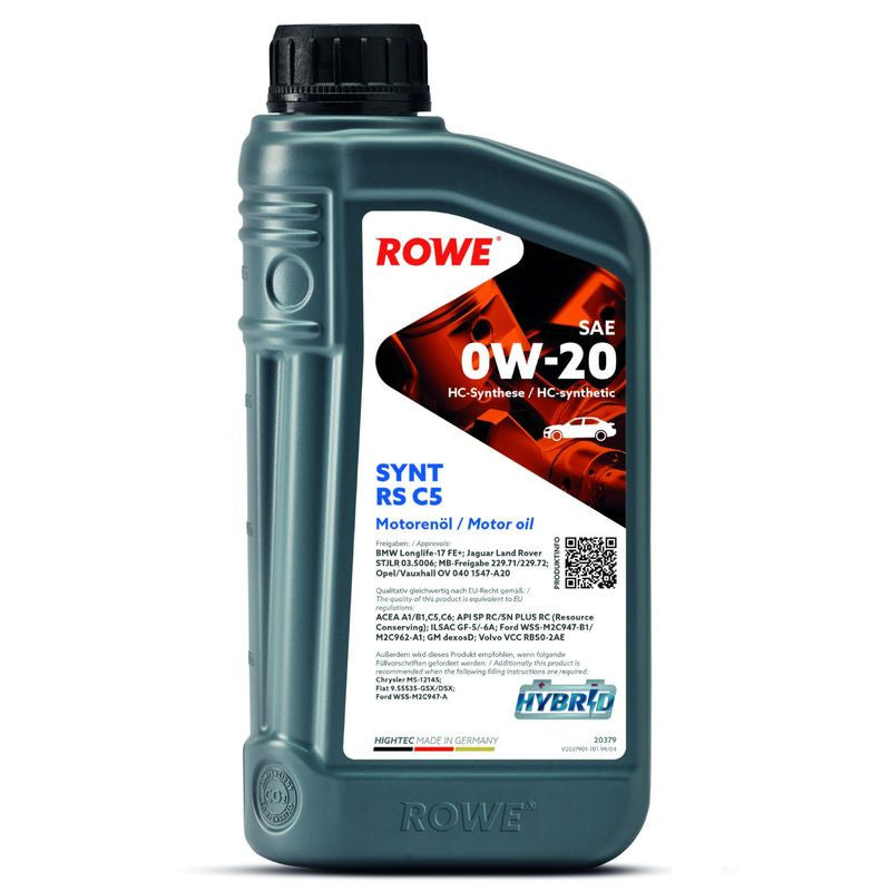 ULEI MOTOR TURISME ROWE HIGHTEC SYNT RS C5 SAE 0W20 1L - 13521386