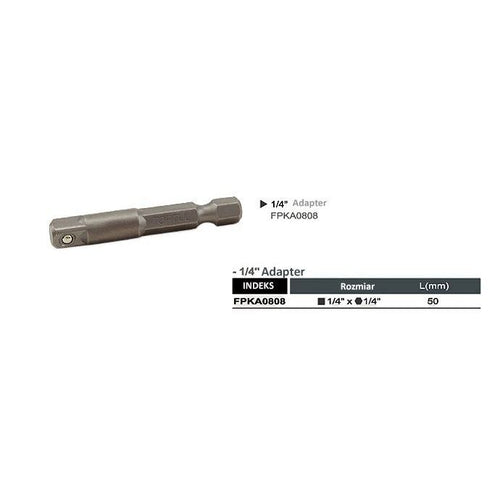 Adaptor bit hexagonal 1/4 50mm - 10797408