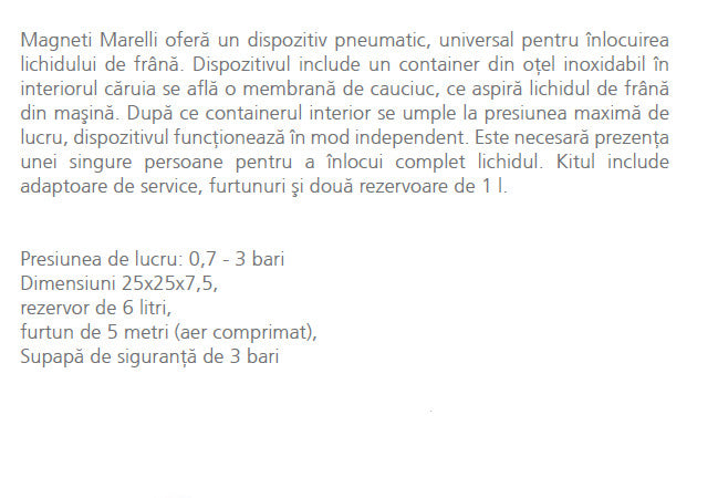 Dispozitiv schimbare lichid frana FB-12 - 007935016730