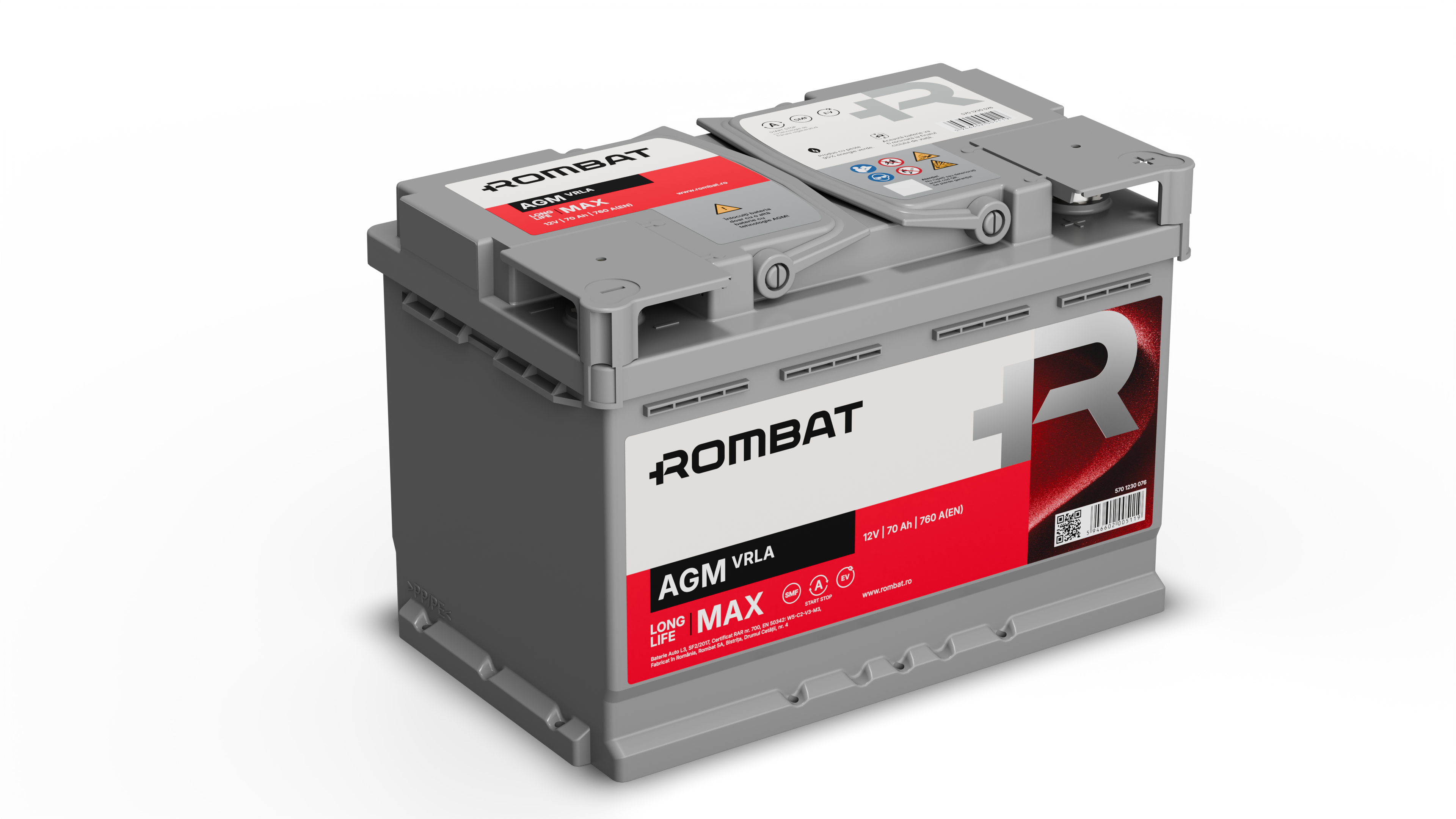 Acumulator Rombat AGM-VRLA 70 Ah Start-Stop - 12119163