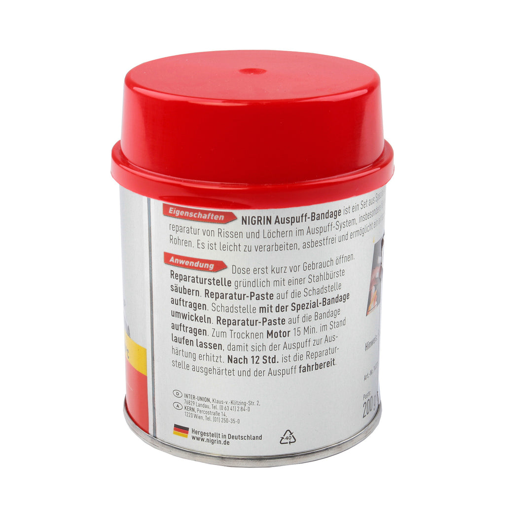 NIGRIN Pentru reparatia durabila si rapida a fisurilor sau gaurilor din sistemul de esapament 200 gr - 12132610