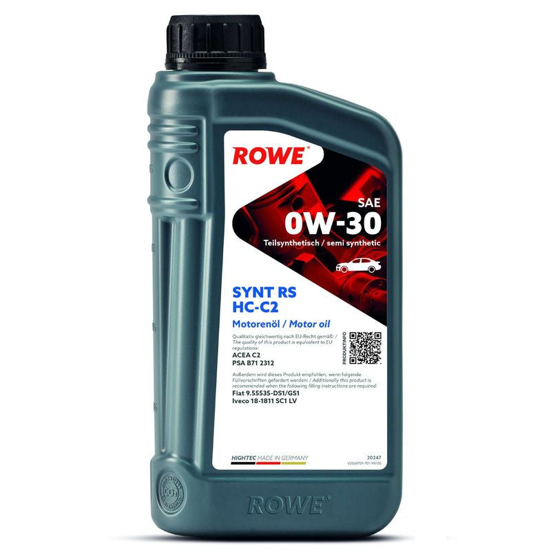 ULEI MOTOR TURISME ROWE HIGHTEC SYNT RS SAE 0W30 HC-C2 1L - 12719399