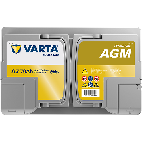 Acumulator Varta SILVER dynamic AGM 70Ah 760 A - 12218667