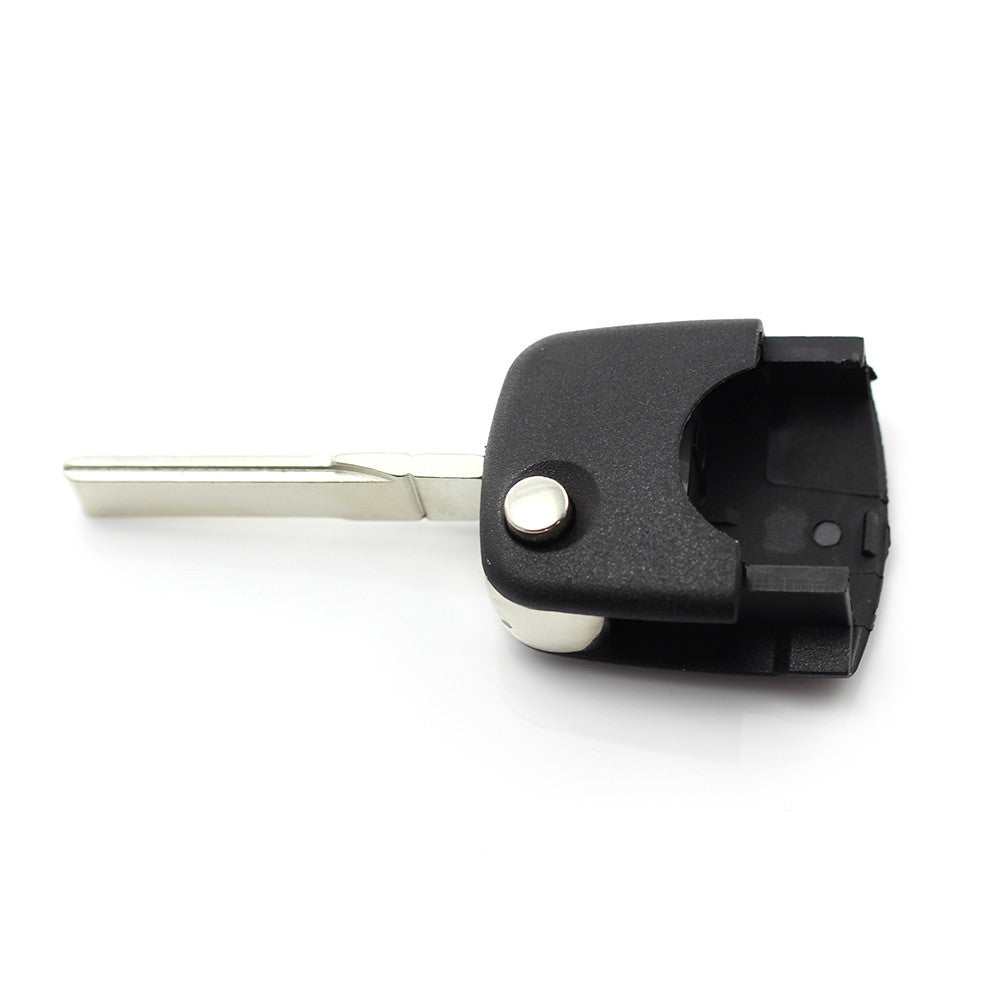 Audi - Carcasa cheie tip briceag, 3 butoane "rotunde"  cu baterie 2032 Carguard - CC033