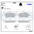 Set placute frana,frana disc LP1846 DELPHI