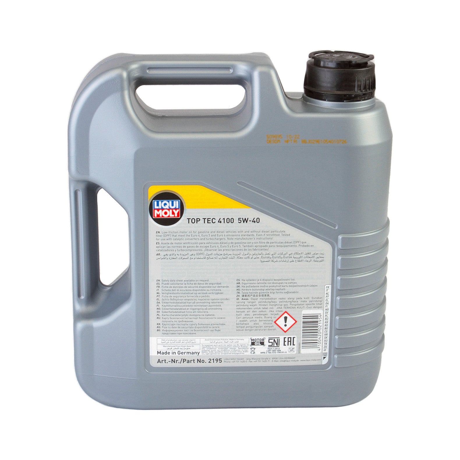 Ulei motor Liqui Moly Top Tec 4100 5W40 (2195 ) 4L - 10719482