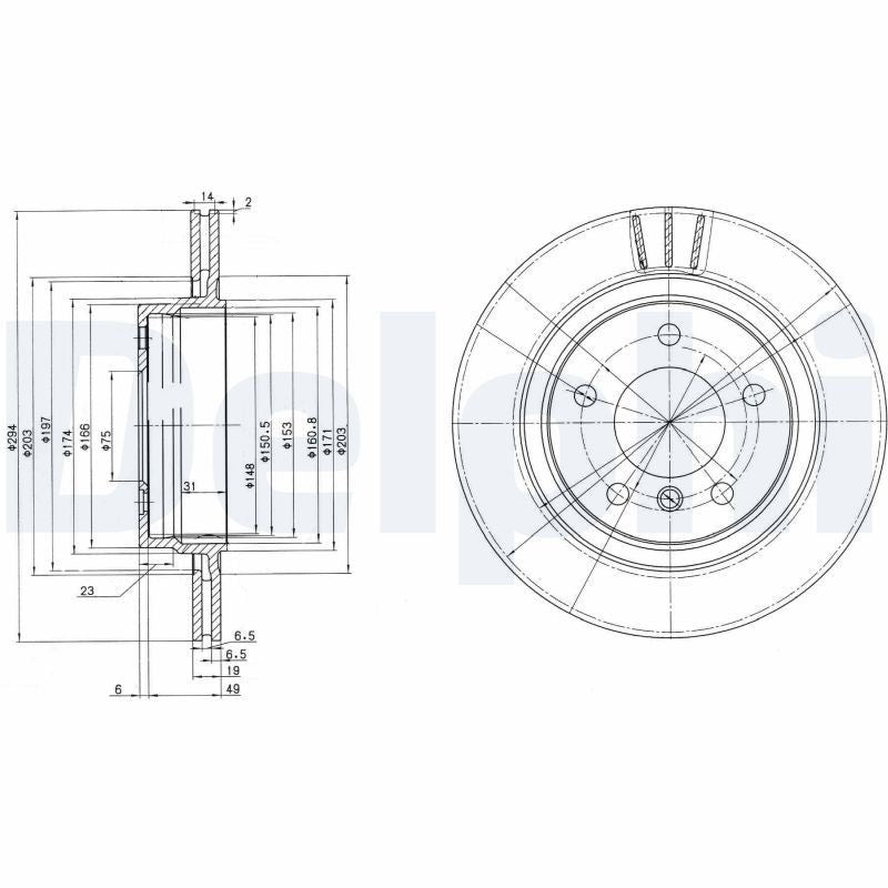 Disc frana BG3530C DELPHI