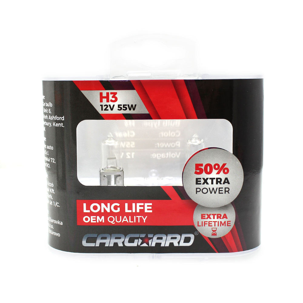Bec MTR H3 12V 100W  + 90% intensitate OFFROAD Carguard - BHA012