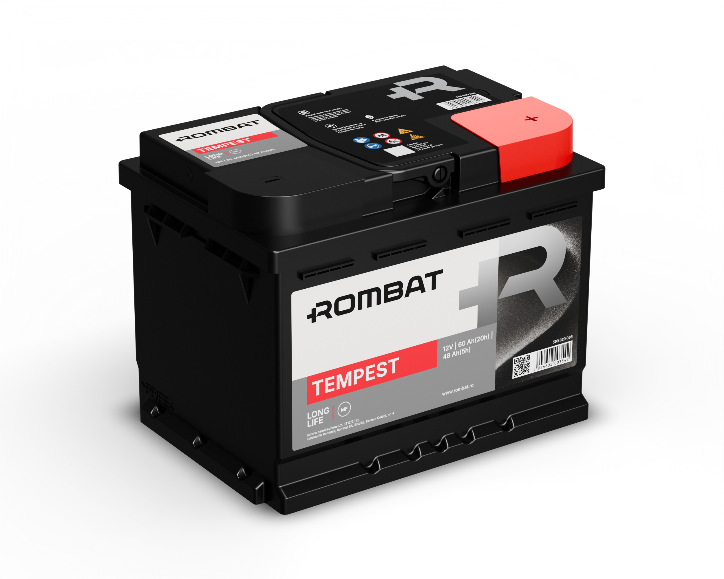 Acumulator Rombat Tempest 60 Ah ● Gama Semitractiune ● - 12156770
