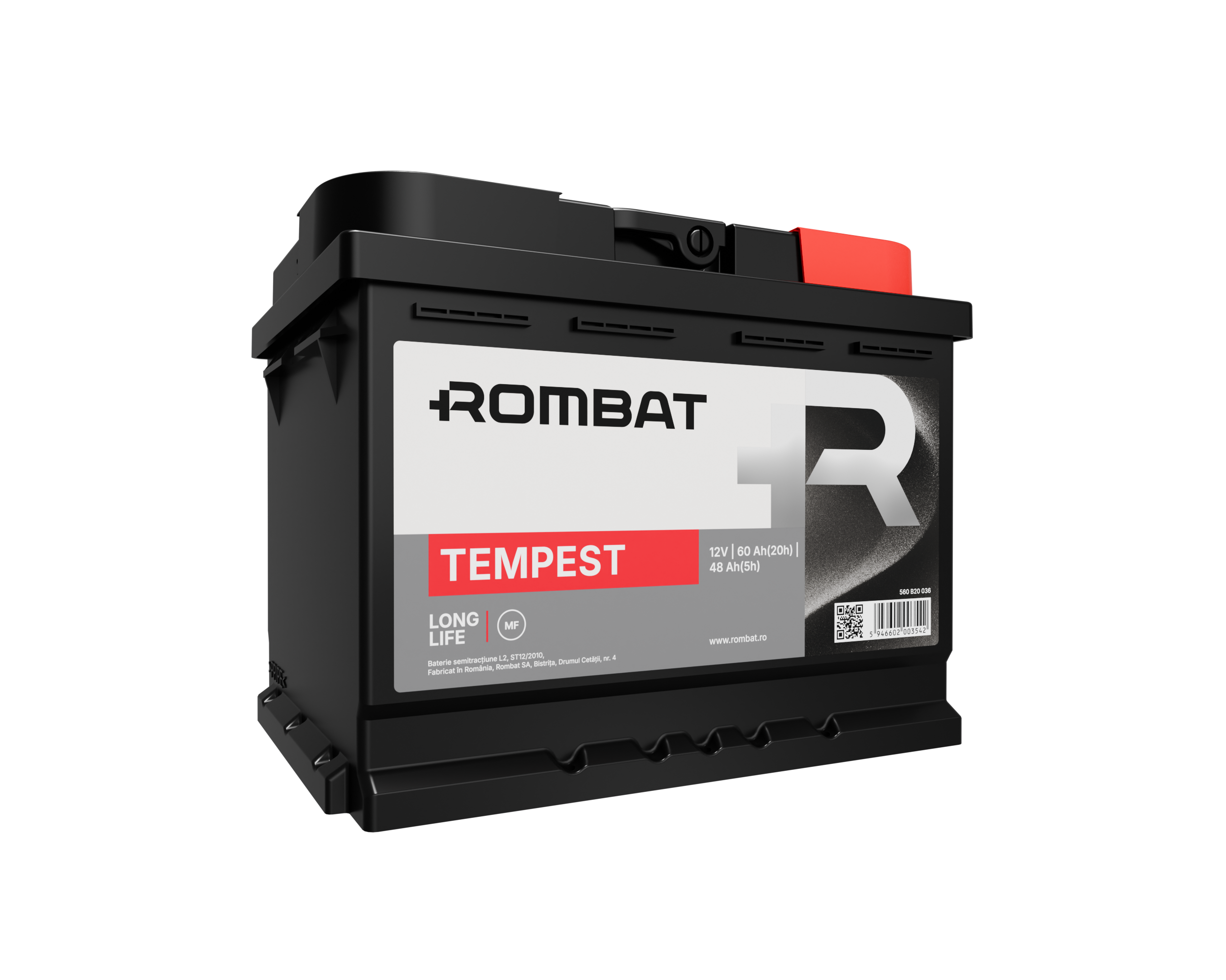 Acumulator Rombat Tempest 60 Ah ● Gama Semitractiune ● - 12156770