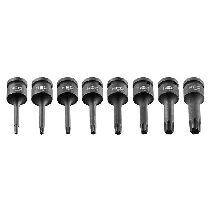 Set tubulare impact, Torx, 8 piese, CrMo, 1/2'' - 13195830