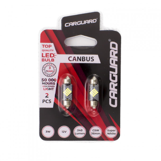 Bec Carguard C5W 12V 3W [36MM] Set 2 buc - CAN132