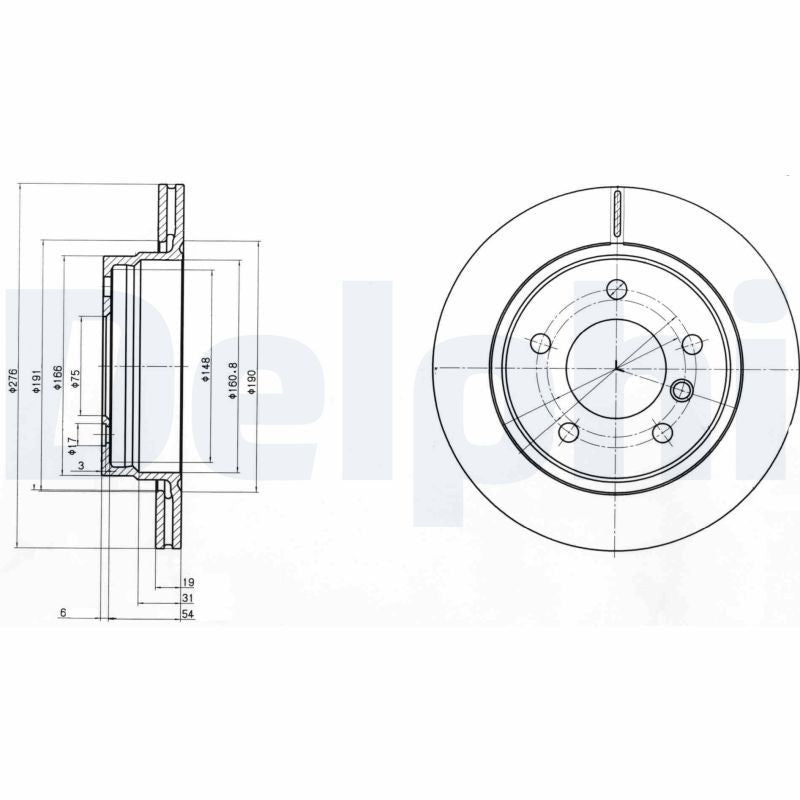 Disc frana BG3041C DELPHI