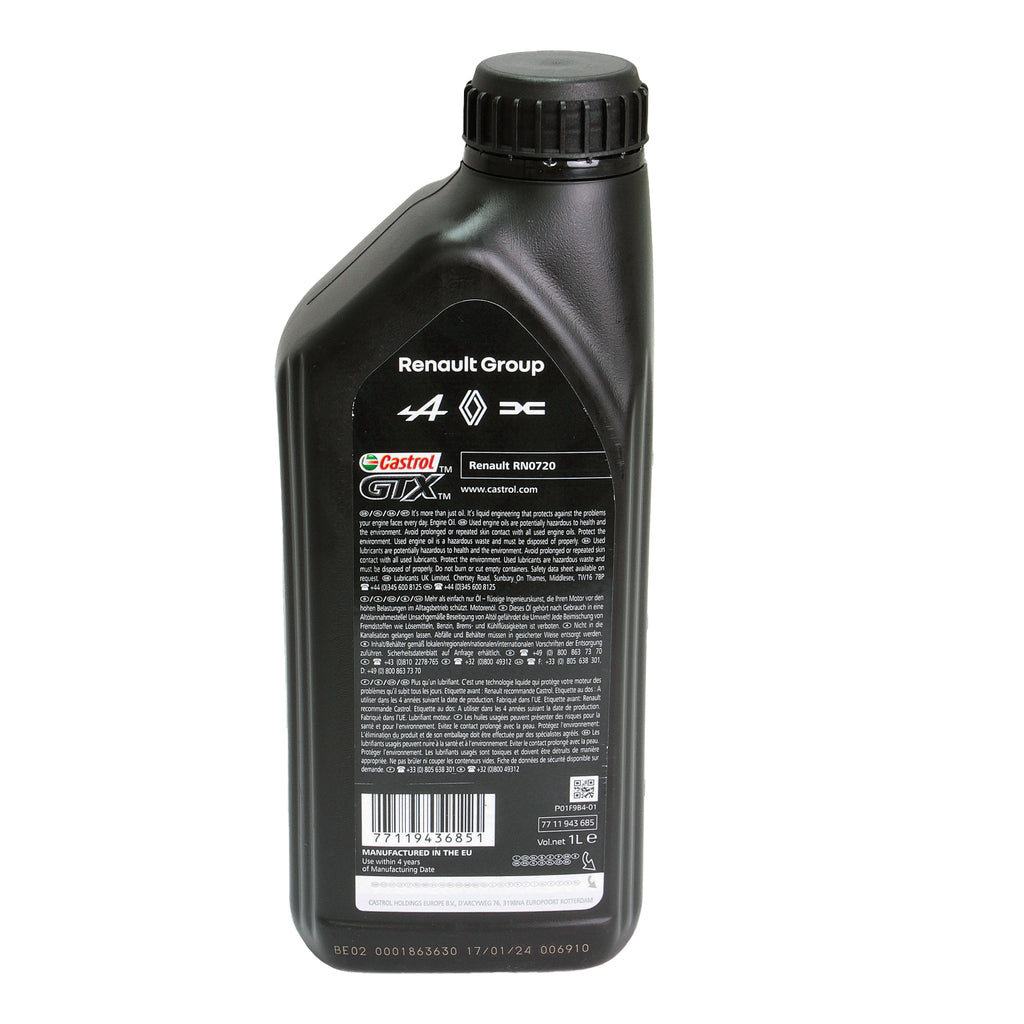 Ulei motor turisme Renault-Castrol Rn-Spec 5W30 RN720 1L - 7711943685