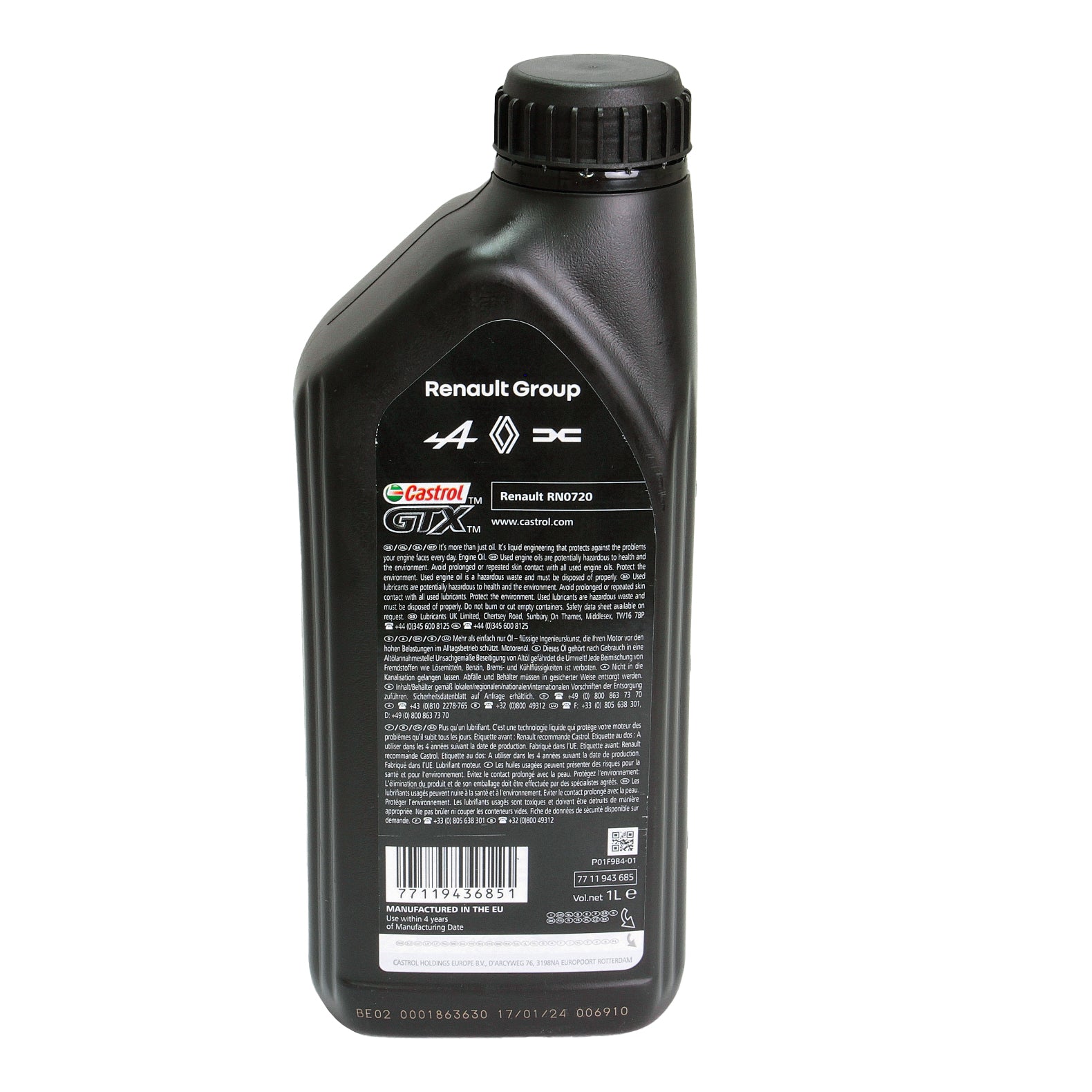 Ulei motor Renault-Castrol Rn-Spec 5W30 RN720 1L - 7711943685