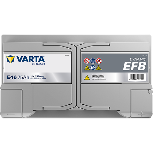 Acumulator Varta Dynamic EFB 75 Ah Start-Stop - 575500073K262