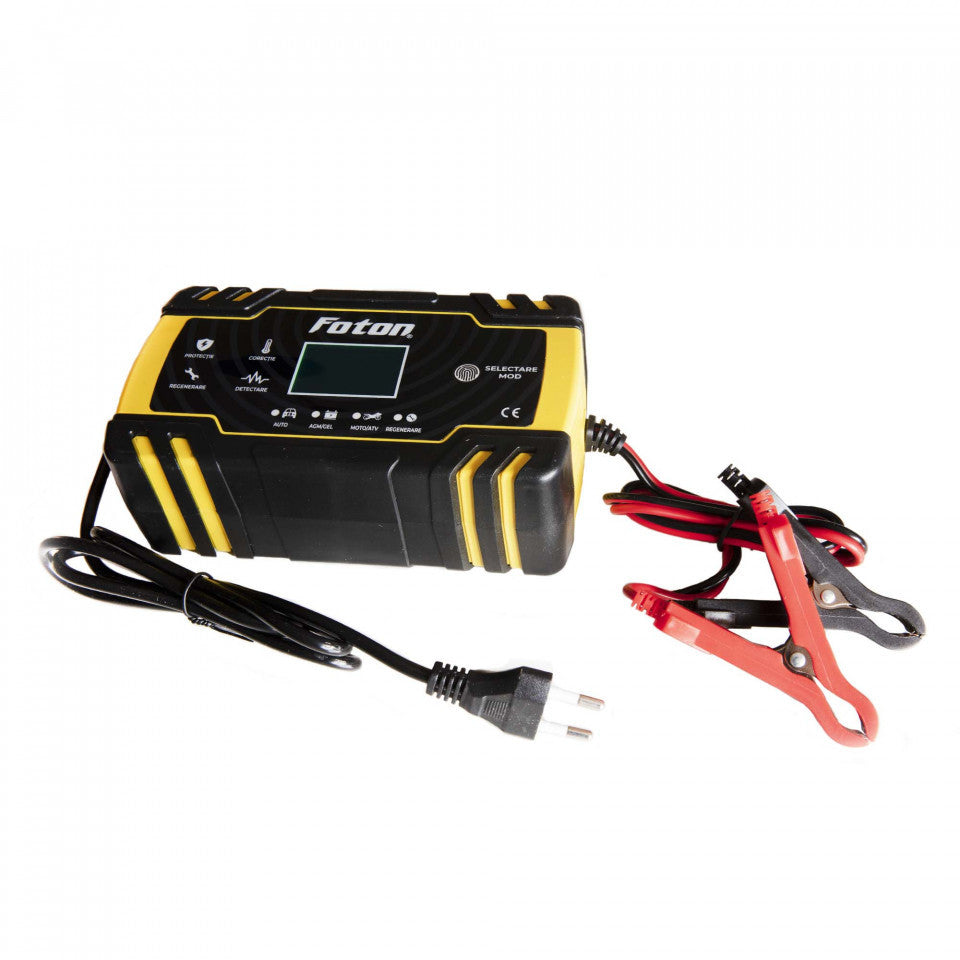Redresor inteligent Foton RI-1224-8 cu desulfatare - 12V/8A 24V/4A - 640051