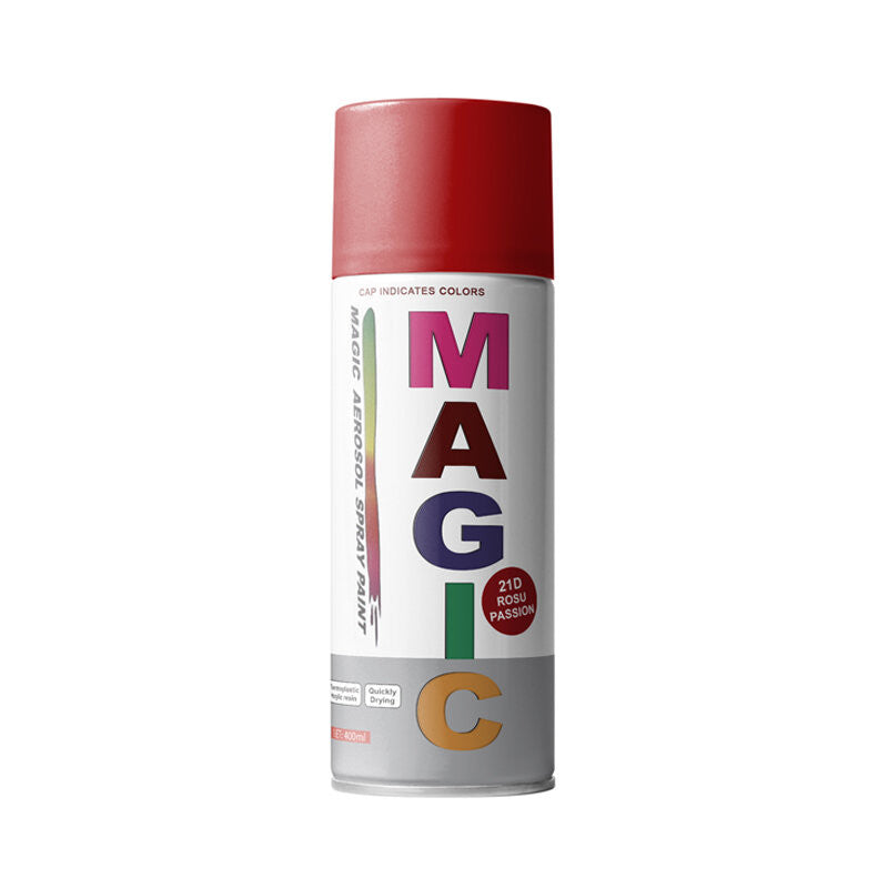 Magic - Vopsea spray  21D Rosu Passion 21D 450 ml - 12-166-088