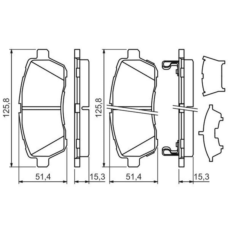 Set placute frana,frana disc 0 986 494 321 BOSCH