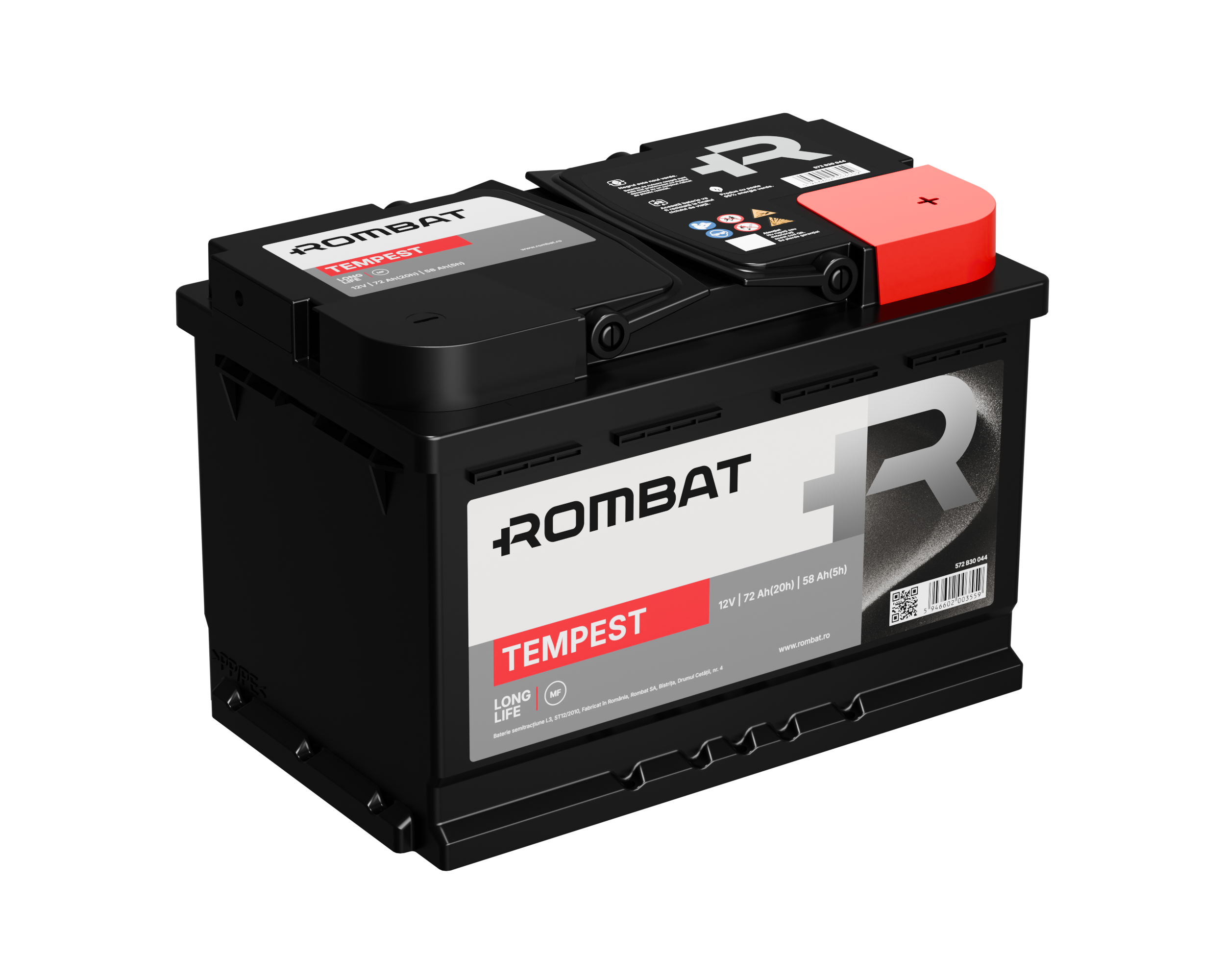 Acumulator Rombat Tempest 72 Ah ● Gama Semitractiune ● - 12140663