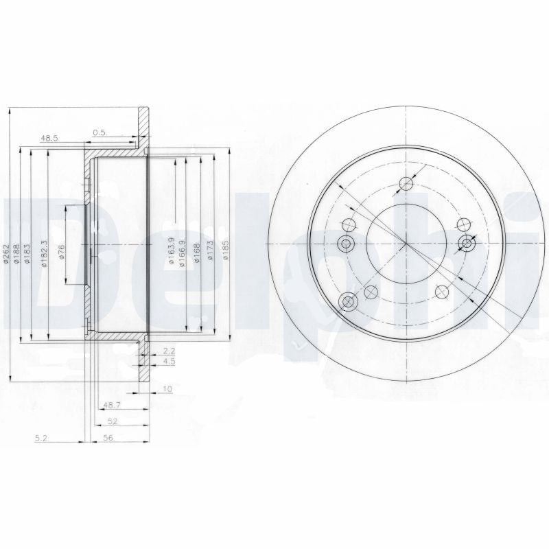 Disc frana BG3799 DELPHI