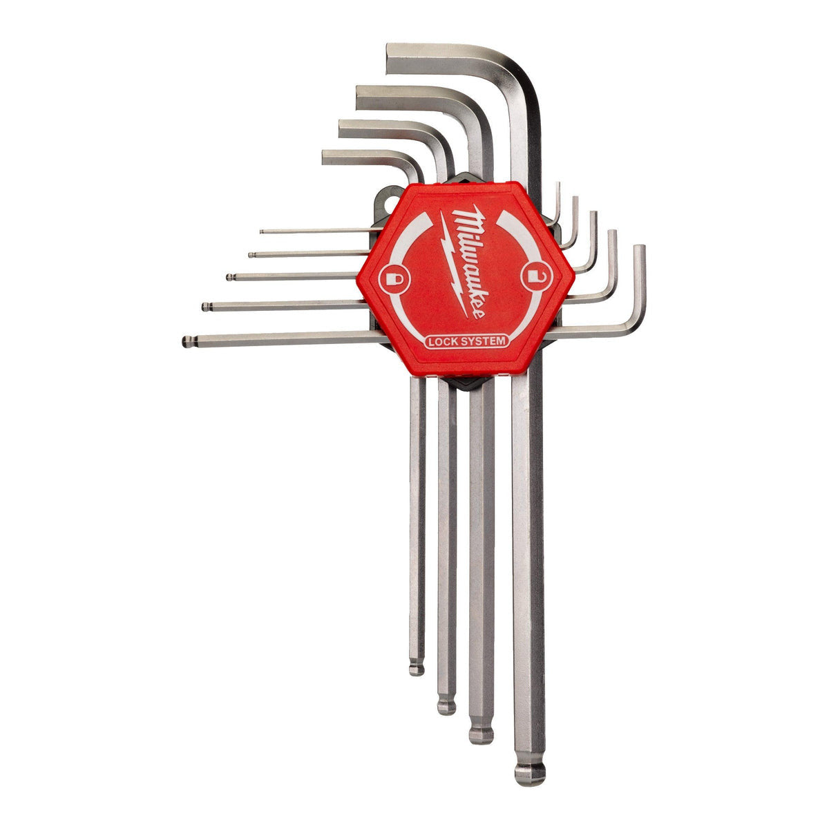 Set chei imbus hex 1.5-10mm, 9buc Milwaukee - 4932478621