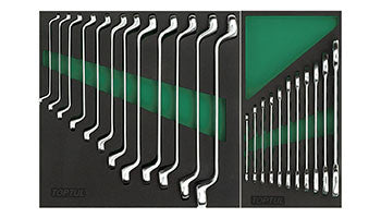 Dulap fix 4 sertare 88 piese Toptul - GW08807