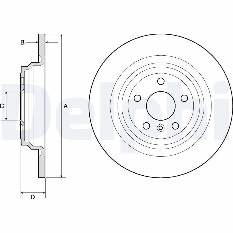 Disc frana BG4754C DELPHI