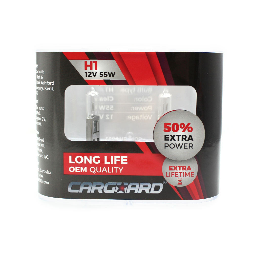 Bec MTR H1 Long Life OEM Quality 12V 55w+50%. Carguard - BHA011