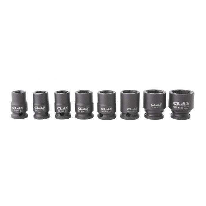 SET TUBULARĂ DE IMPACT 10-19mm 3/8" (8 BUCĂȚI) Clas - OS3300