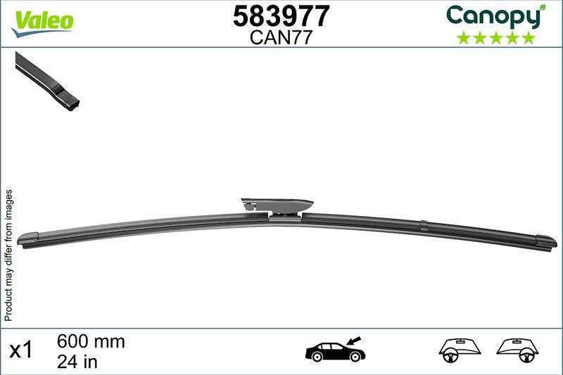 Lamela stergator Valeo Canopy 600 mm | 24 inch - 583977