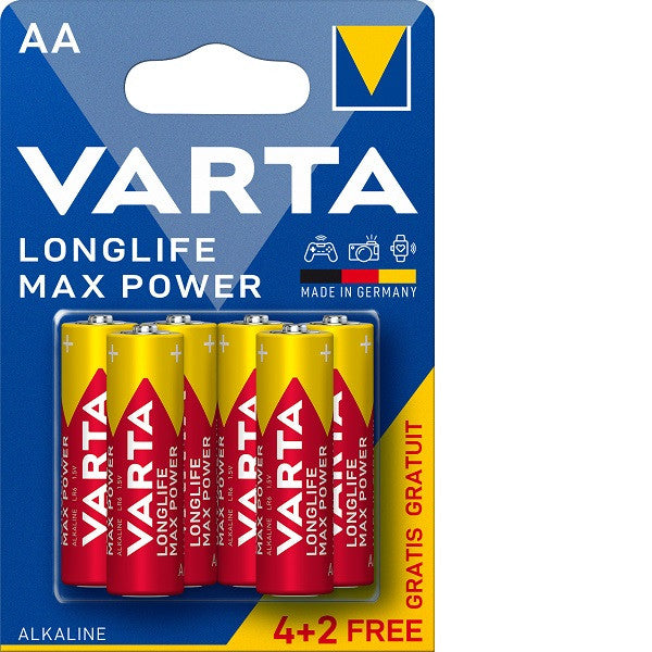 Baterie Varta Longlife Max Power AA BLI 6 (4+2) - 12-210-064