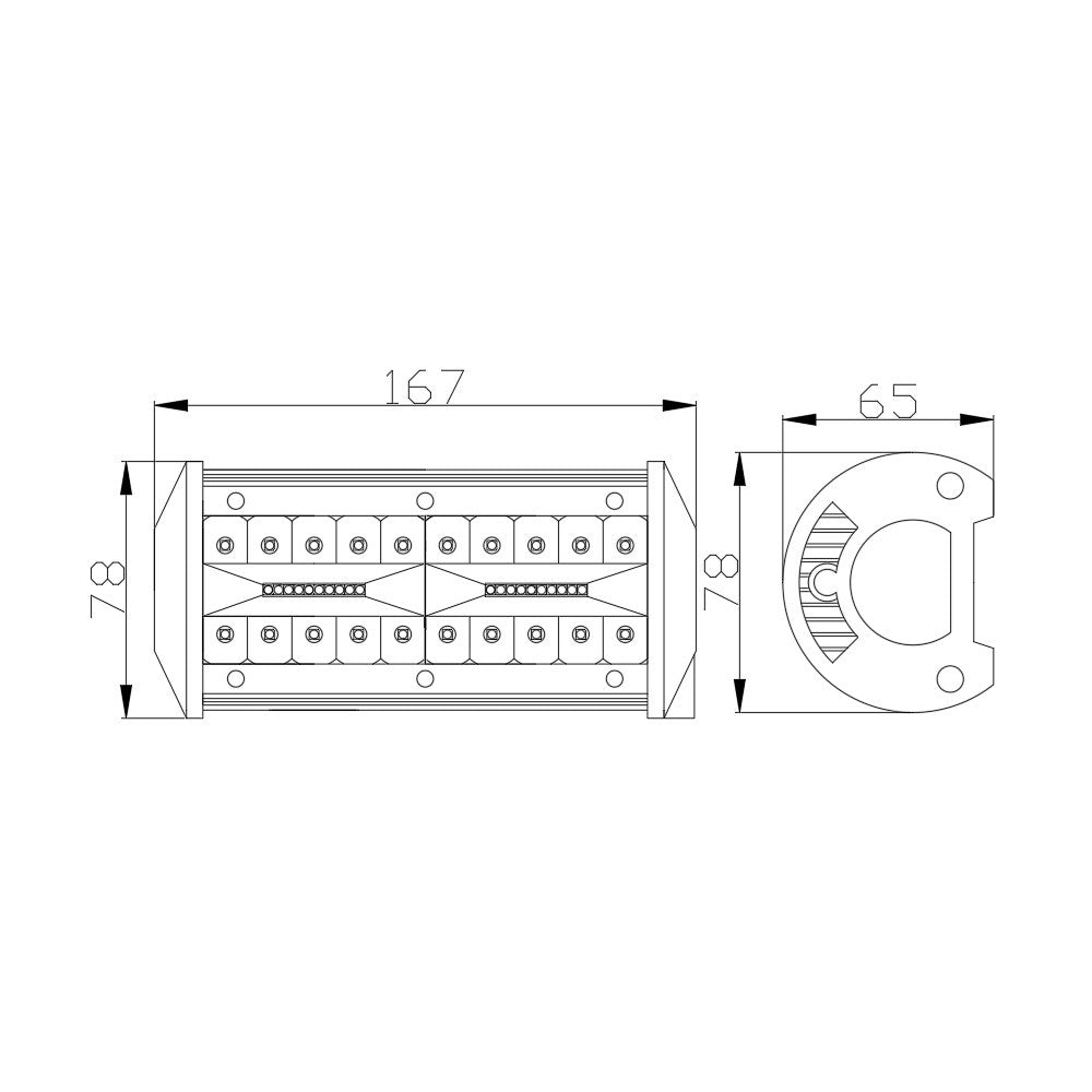 Bară Led Auto Off Road - 40W - 40 SMD LED Carguard - CLL001