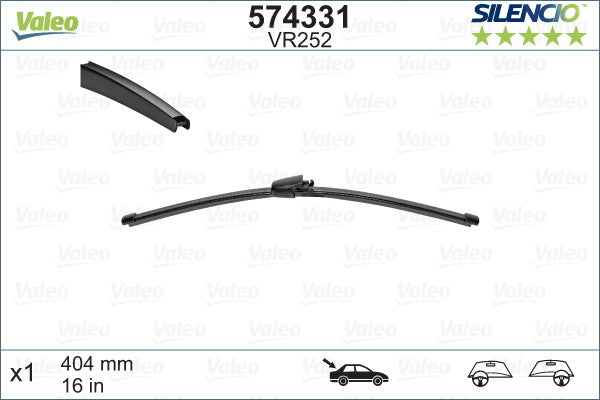 Stergator Valeo Silencio 404 cm - 10142111