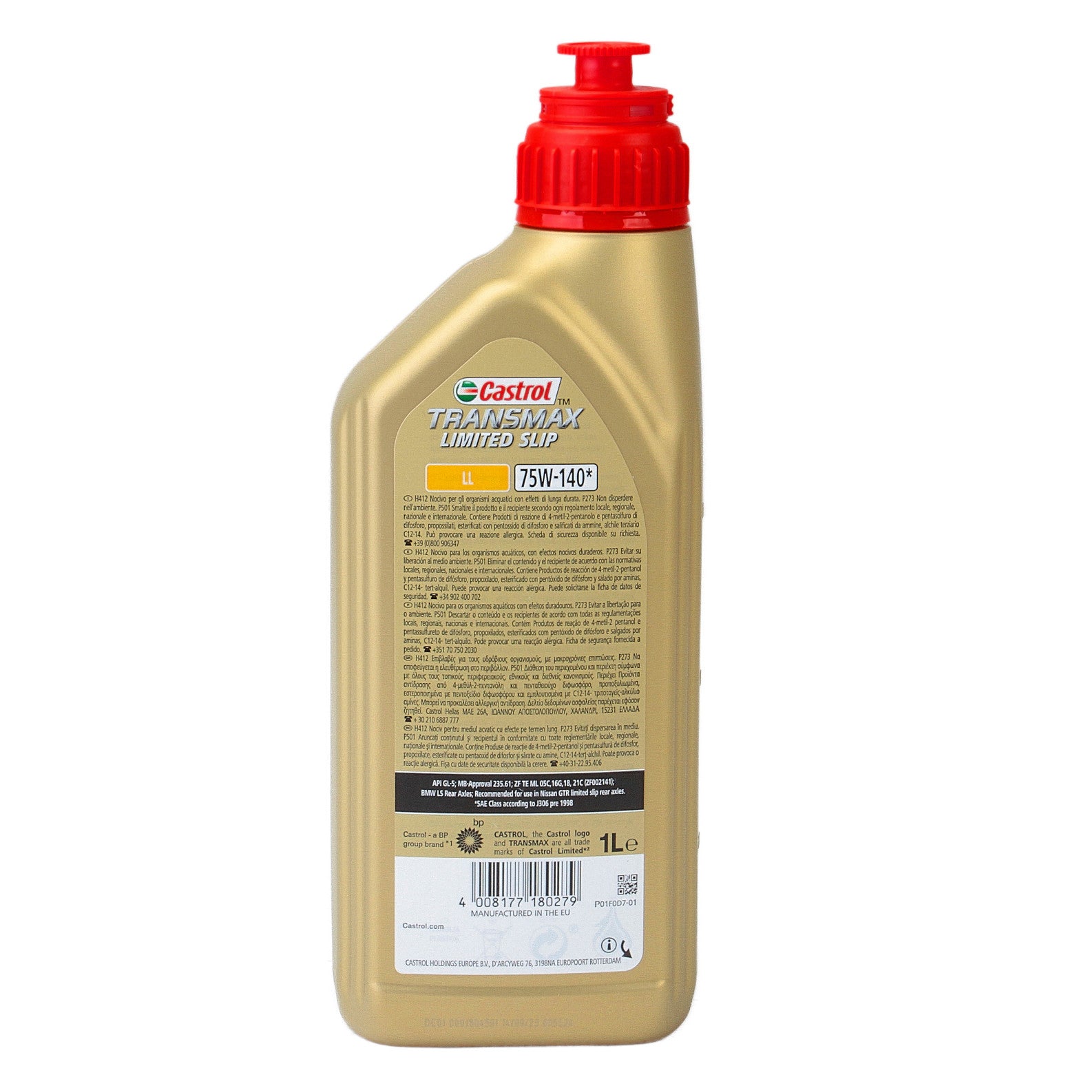 Ulei cutie manuala Castrol Transmax Limited Slip LL 75W-140 1L - 12161662