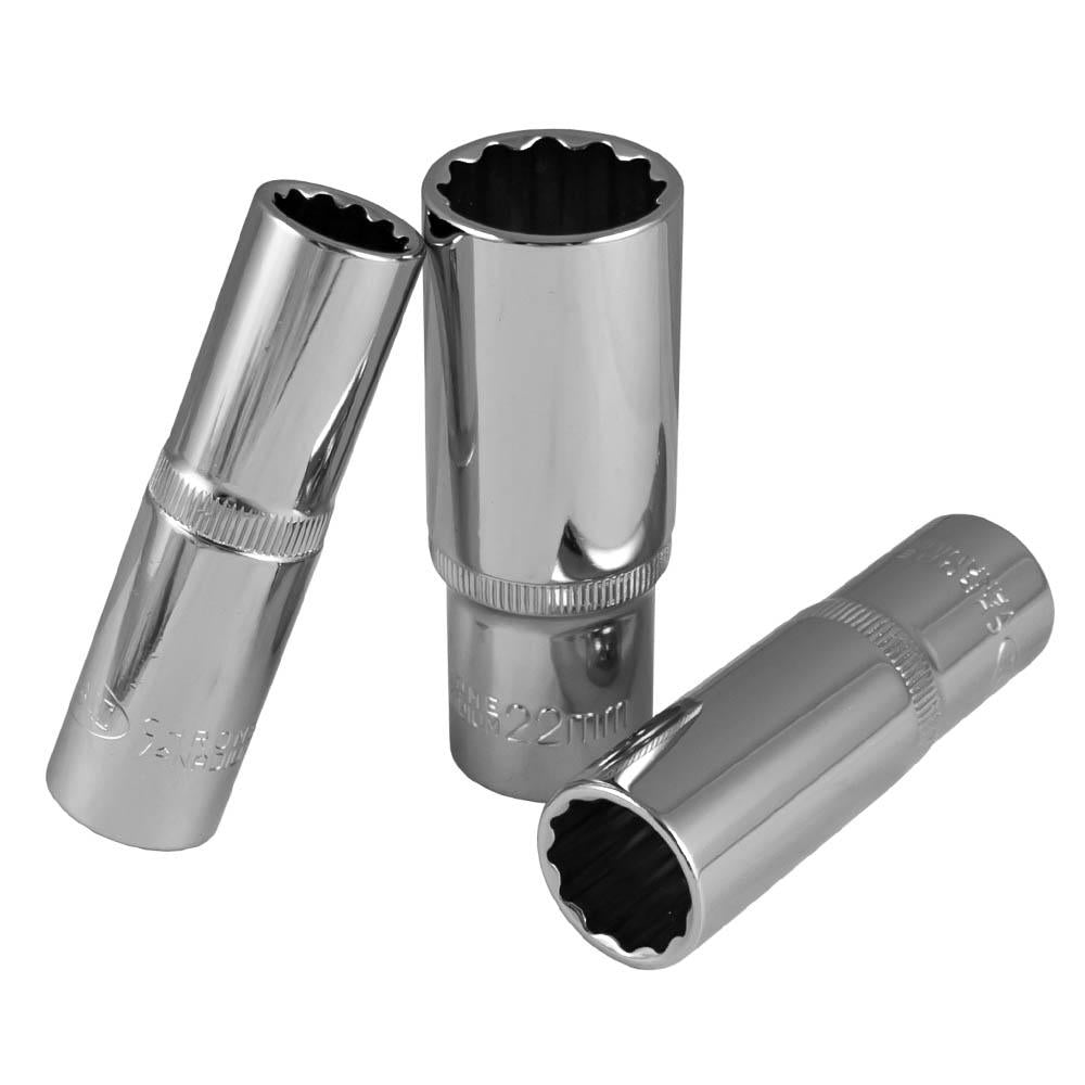 TUBULARA CROMATA BIHEXAGONALA LUNGA - XZN 1/2` 14 MM JBM