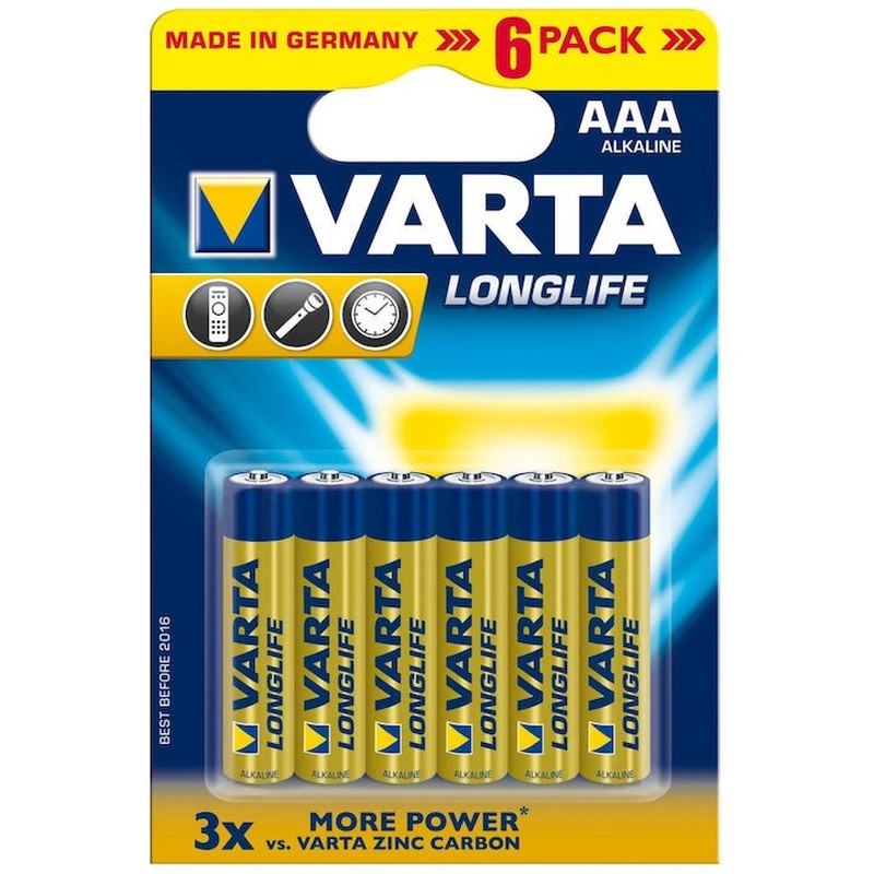 Baterie Varta LongLife AAA Blister 6 buc - 4103101416