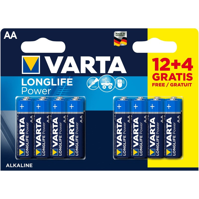 Baterie Varta LongLife Power AA Blister 16 (12+4) - 4906121466