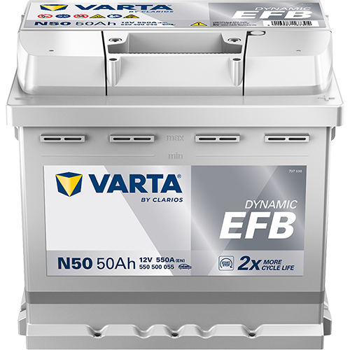 Acumulator Varta Dynamic EFB 50 Ah 540A - 12221815