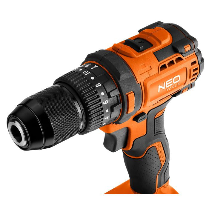 Mașină de găurit cu percuție 18V fără perii, mandrină 13mm, compactă, Energy+, fără acumulator Neo Tools - 4619