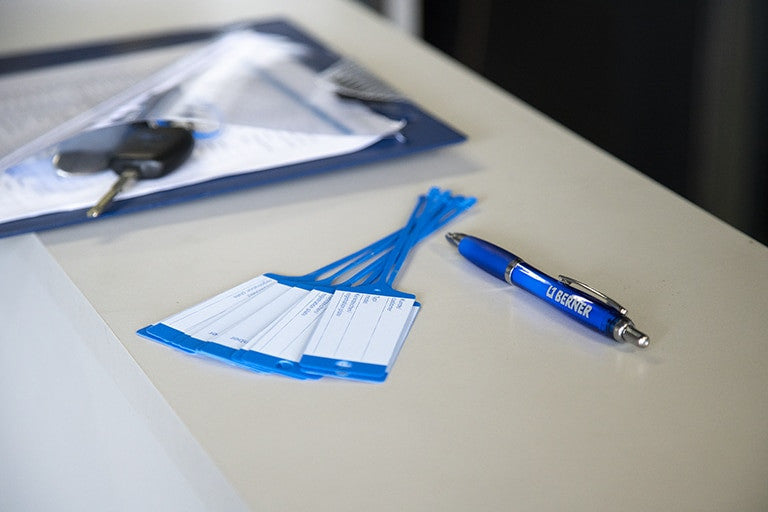 Breloc cu eticheta pentru Chei, culoare Verde *Set 100 buc* Berner - 213203