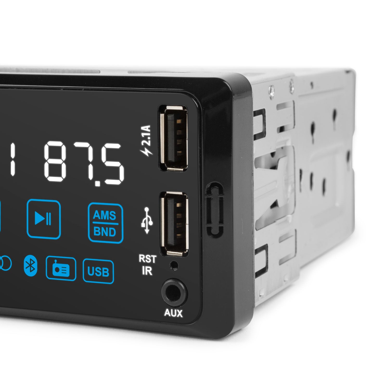 Player auto „PhantomX” - 1 DIN - 4 x 50 W - versiune gestuala - BT - MP3 - AUX - USB Carguard - 39752