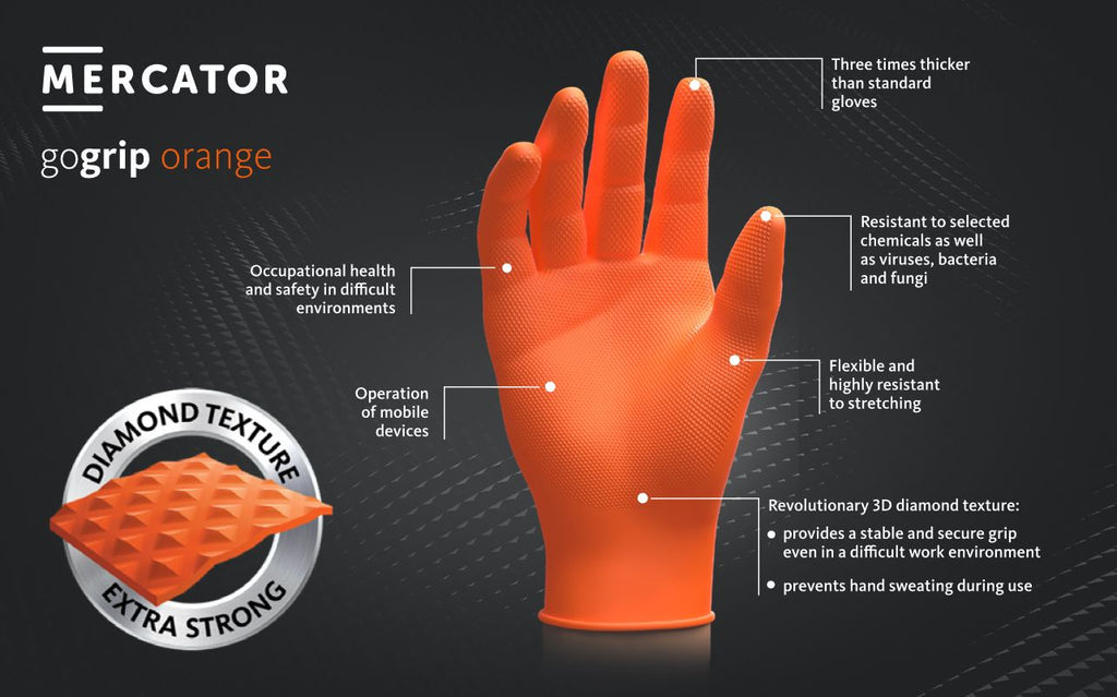 Manusi Mercator Gogrip Nitril (Orange) XXL - 2146523