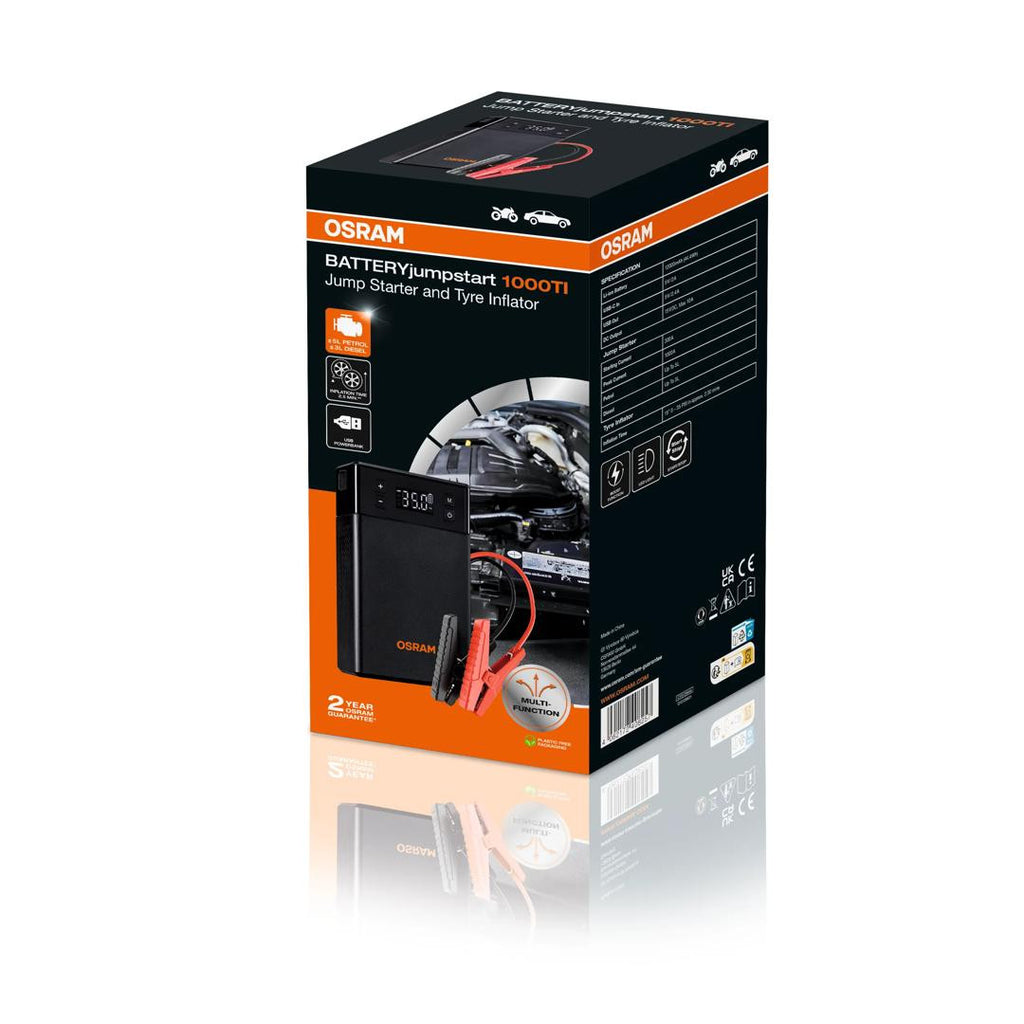 Jump starter pentru pornire masina Osram BATTERYjumpstart 1000TI - 12000 mAh - OJS020TI