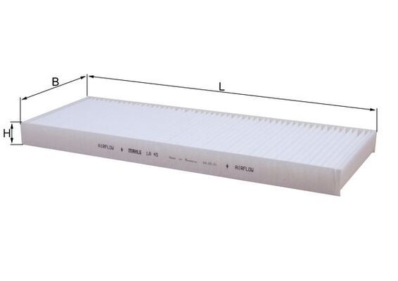 Filtru, aer habitaclu LA 45 MAHLE
