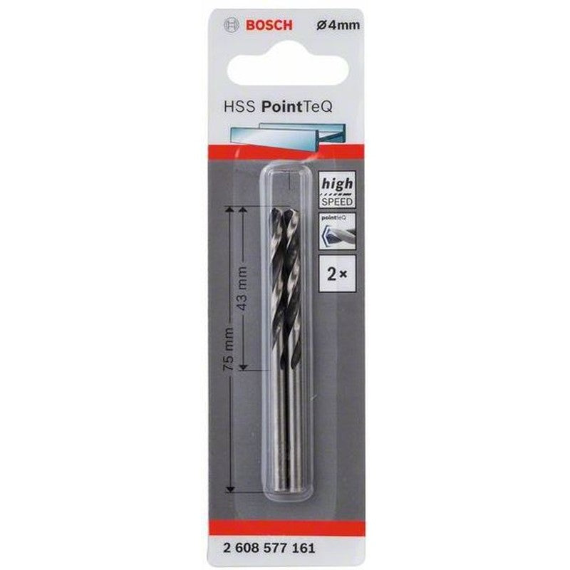 Burghiu spiral HSS PointTeQ de 4,0 mm - 2608577161