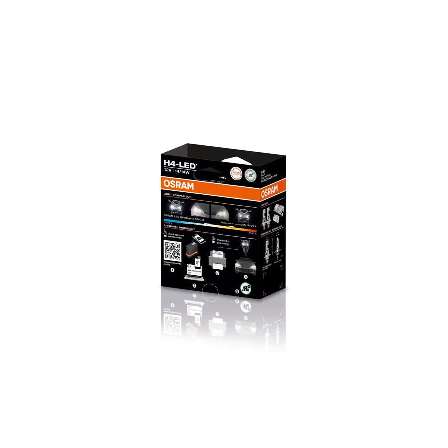 Bec LED Osram Speed Night Breaker  H4 450 * SET 2 BUCATI - 64193DWNBSP2HB